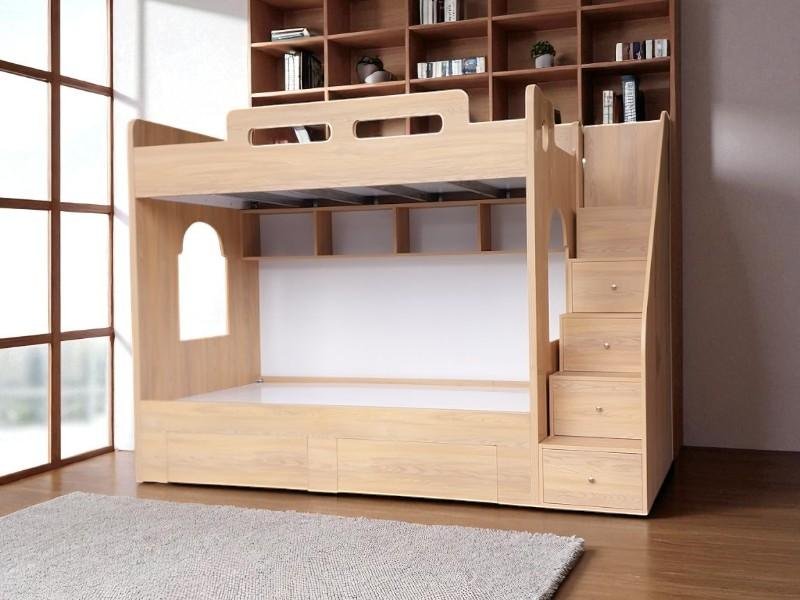 Cách phối hợp màu sắc ga gối cho giường tầng