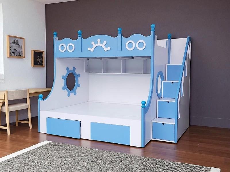 Cách phối màu giường tầng hài hòa với không gian