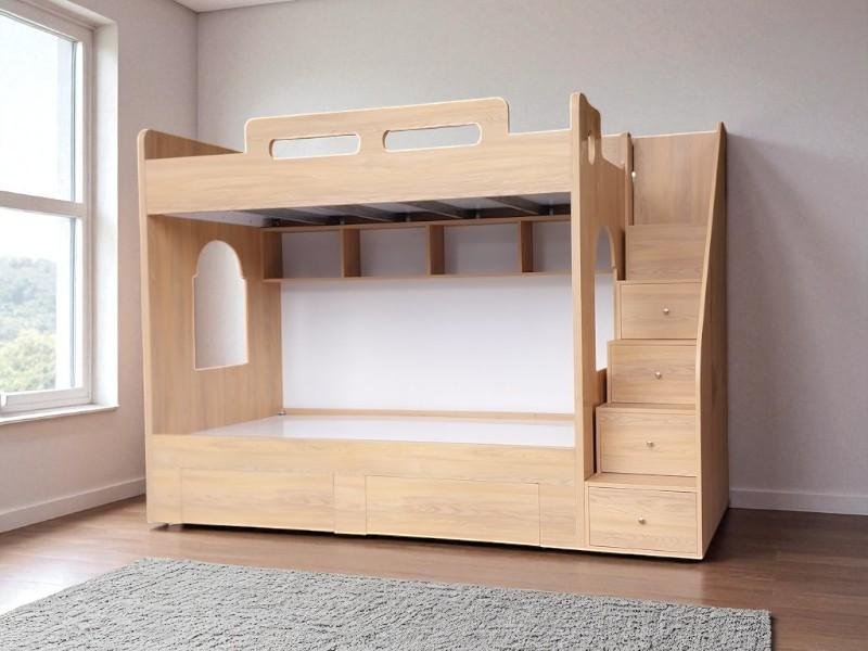 Cách tận dụng gầm giường tầng làm ngăn chứa đồ