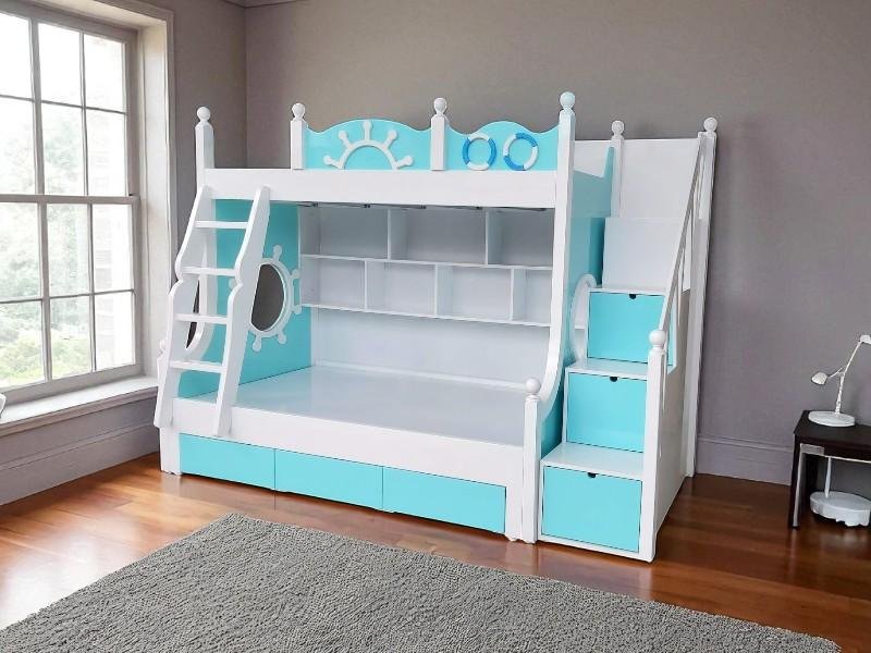 Cách tận dụng gầm giường tầng làm ngăn chứa đồ