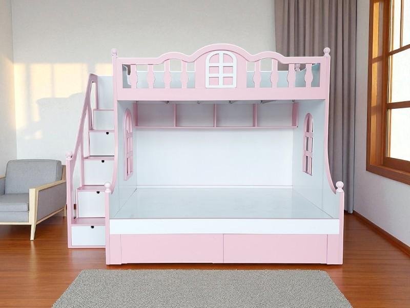 Giá giường 2 tầng gỗ sồi