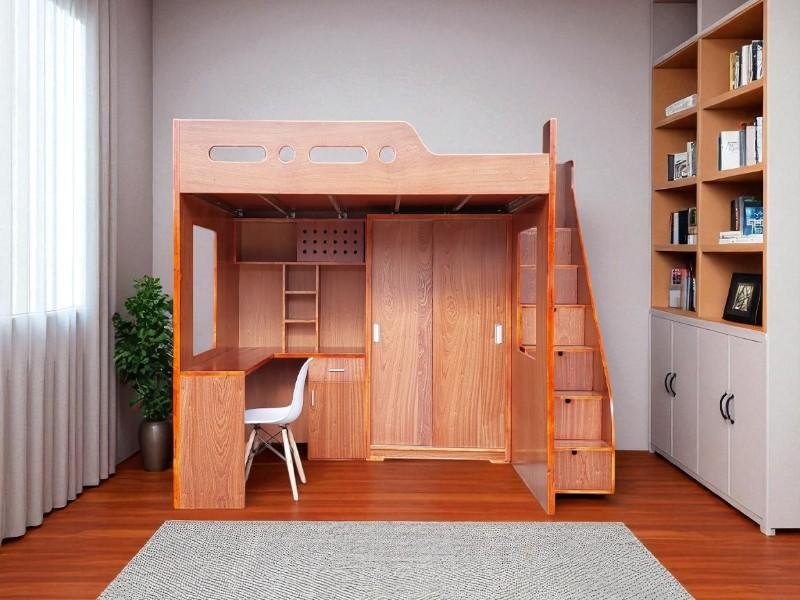 Giường gỗ 2 tầng người lớn
