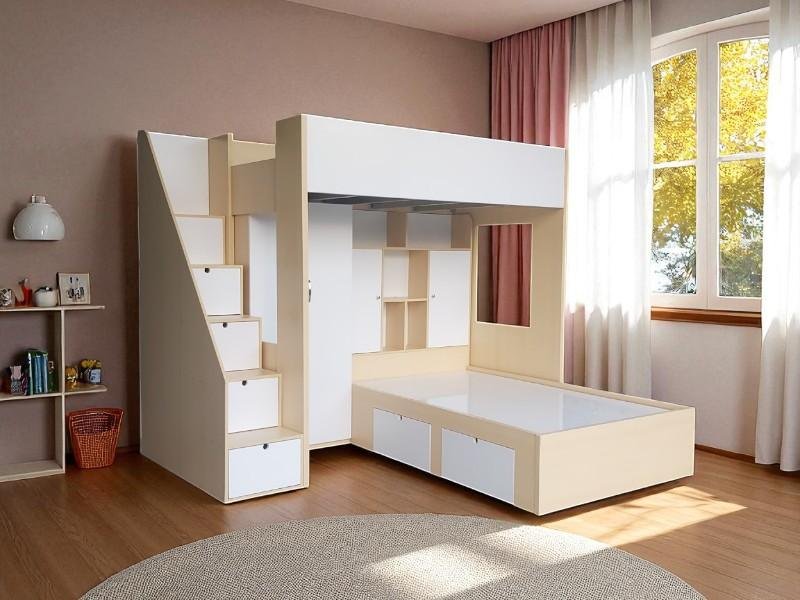 Giường gỗ 2 tầng người lớn