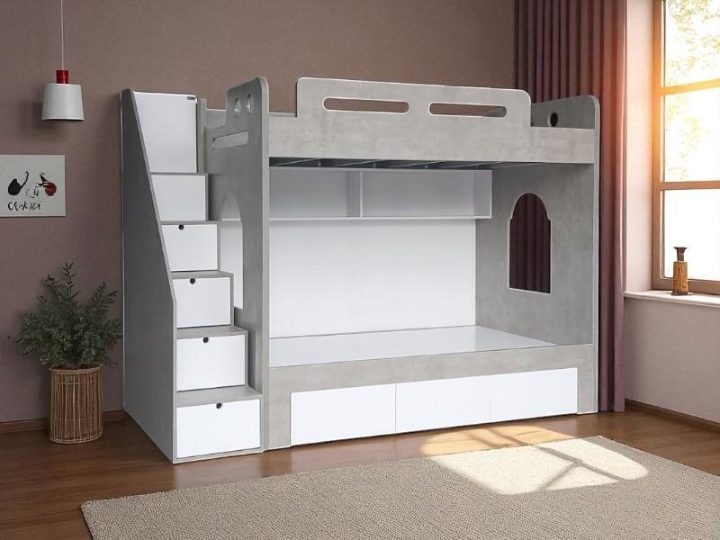 Giường gỗ 2 tầng người lớn