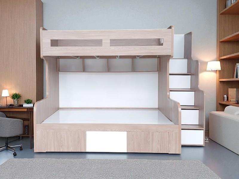 Giường gỗ hai tầng đẹp