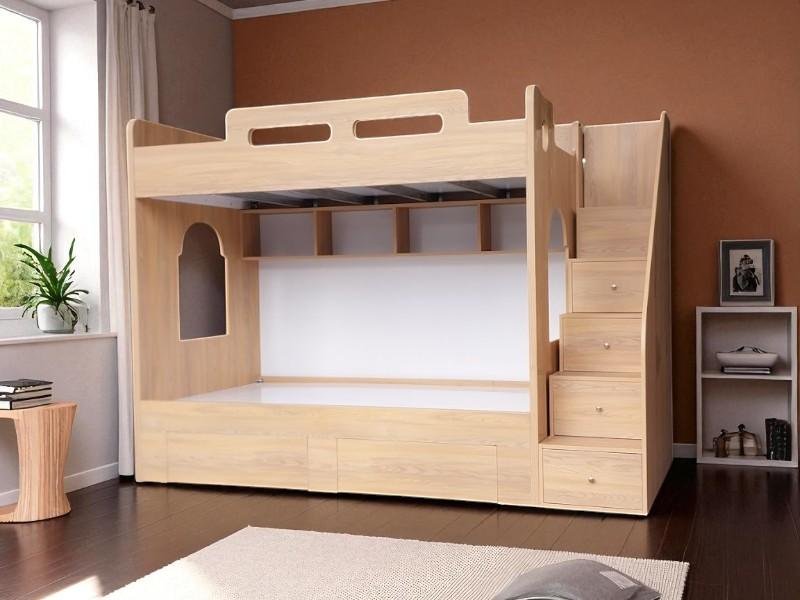 Giường gỗ tầng