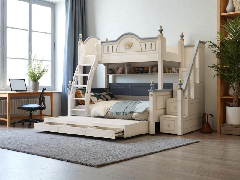 Giường tầng hộp gỗ