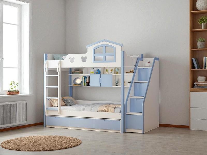 Giường tầng hộp gỗ