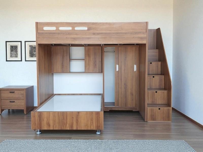 Giường tầng kèm bàn học