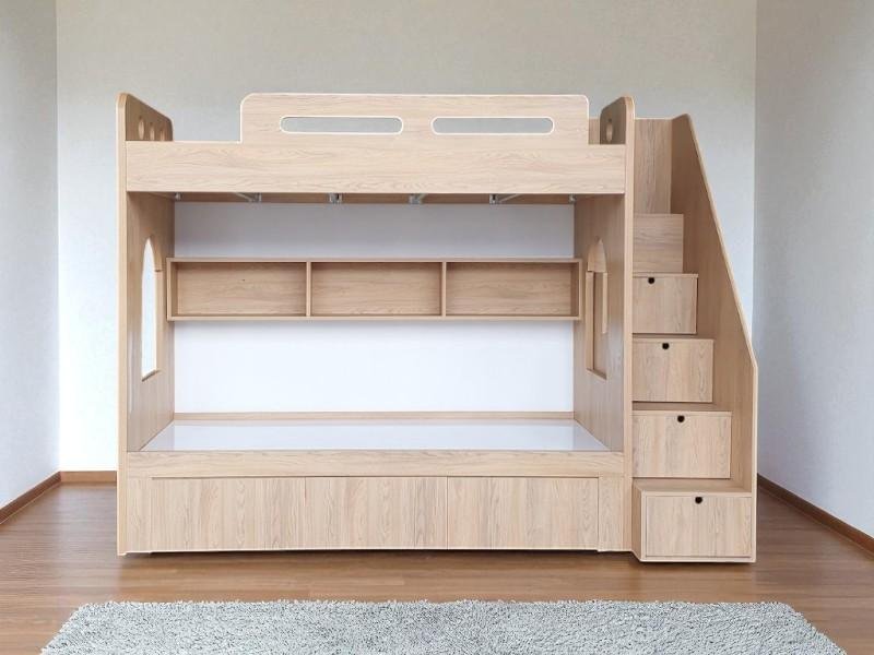 Giường tầng kèm bàn học