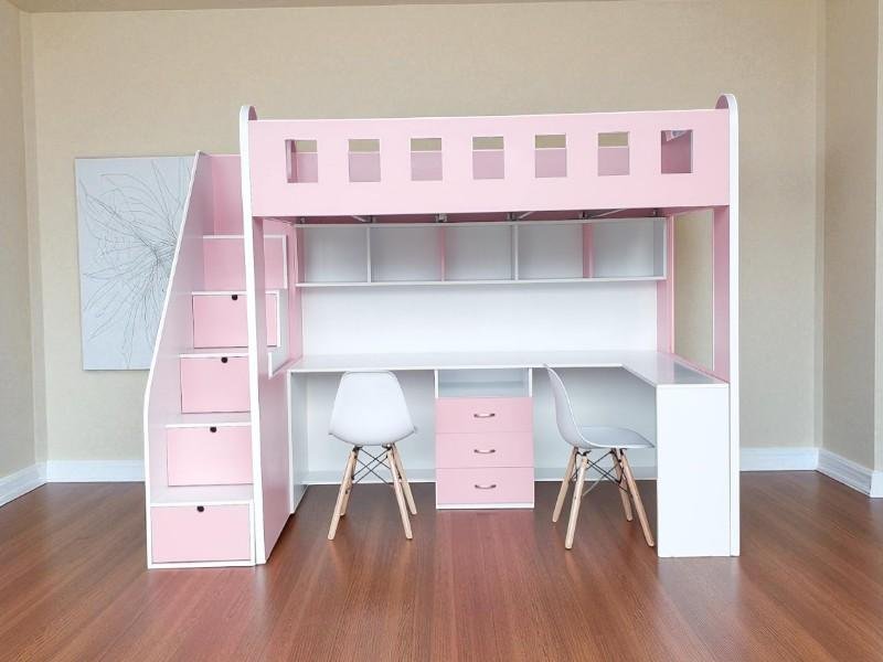 Giường tầng kết hợp bàn học cho người lớn