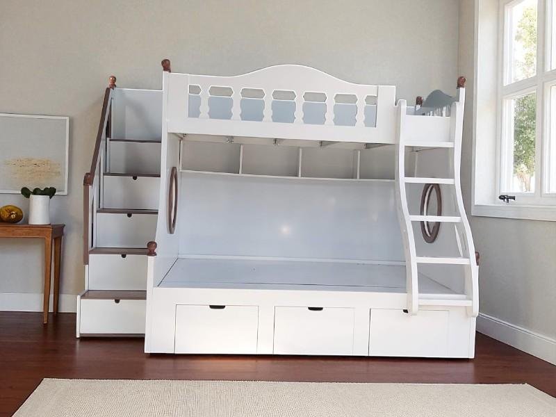 Giường tầng kết hợp bàn học cho người lớn