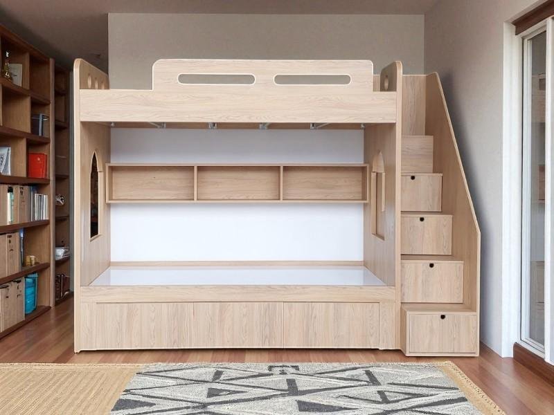 Giường tầng kết hợp tủ quần áo cho người lớn