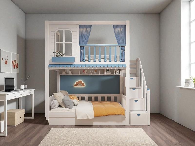 Lưu ý khi chọn giường tầng có lan can bảo vệ