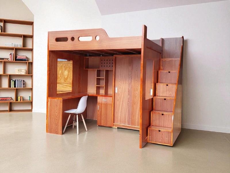 Mẹo nhỏ giúp giường tầng trông rộng rãi hơn