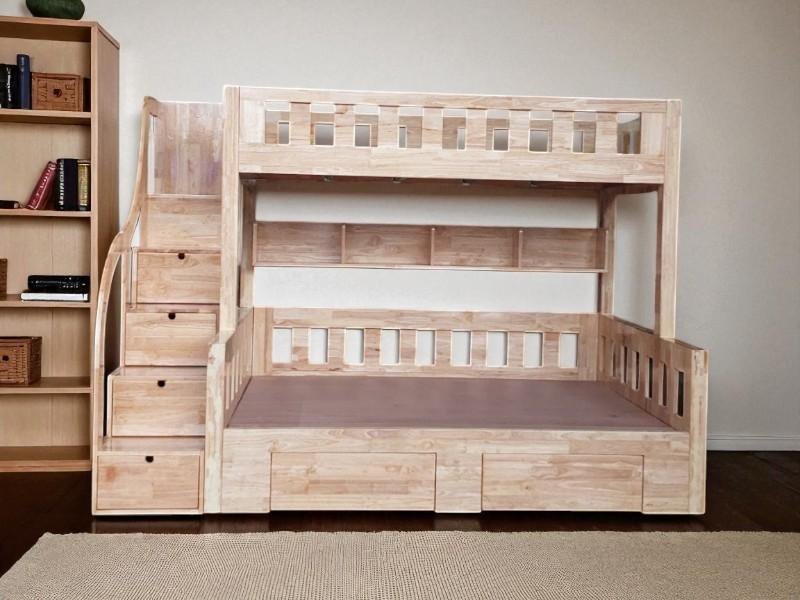 Mẹo nhỏ giúp giường tầng trông rộng rãi hơn