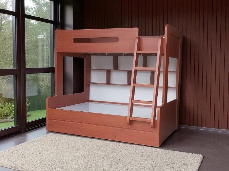 Thiết kế giường tầng gỗ tự nhiên đẹp bền