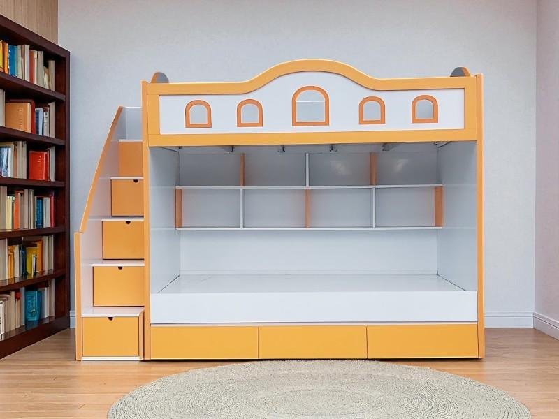 Thiết kế giường tầng gỗ tự nhiên đẹp bền