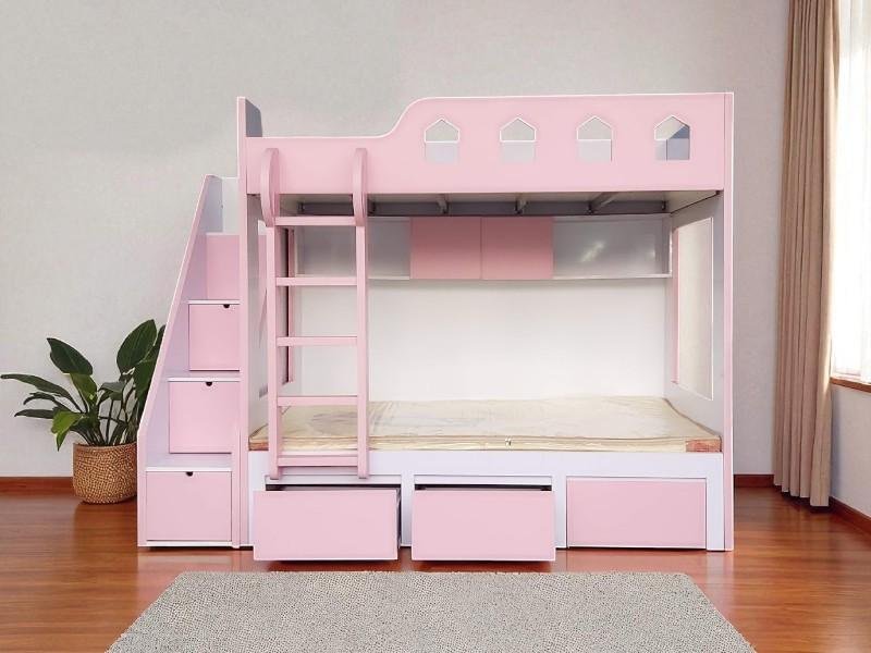 Giá giường tầng gỗ công nghiệp
