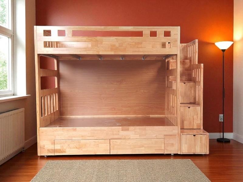 Giá giường tầng gỗ công nghiệp