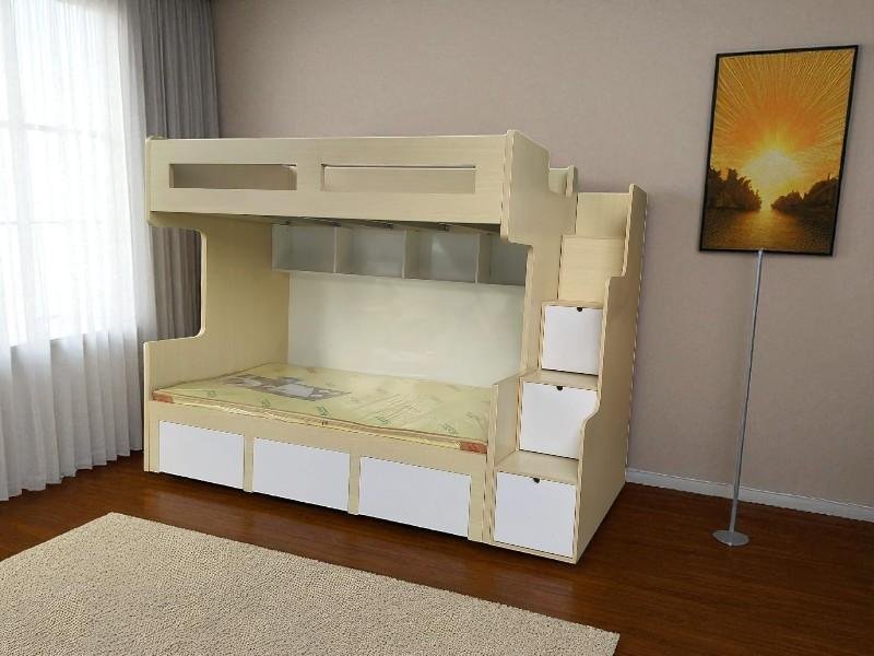 Giá giường tầng gỗ công nghiệp