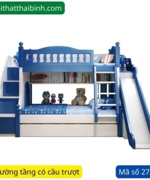 Giường tầng có cầu trượt cho bé MS 2739