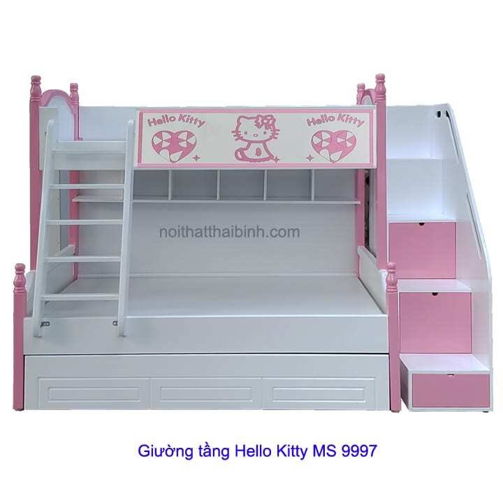 Giường tầng trẻ em Hello Kitty MS 9997 Giá bán = 13.800.000 đ