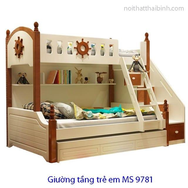 Giường tầng cho bé MS 9781 Giá = 13.800.000đ
