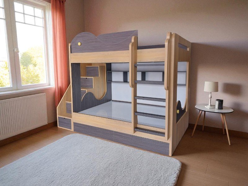 Cách biến giường tầng thành không gian làm việc