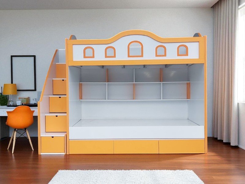 Cách giúp bé yêu thích không gian riêng trên giường tầng