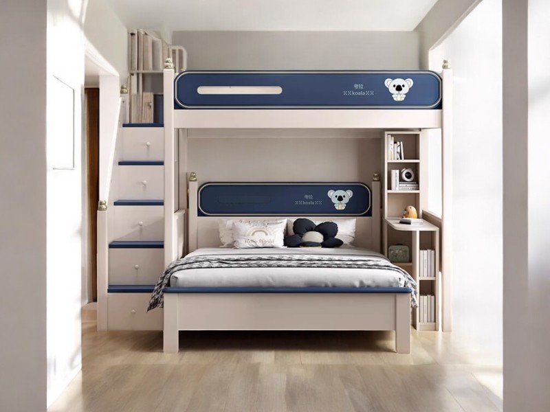 Cách tận dụng không gian trống xung quanh giường tầng