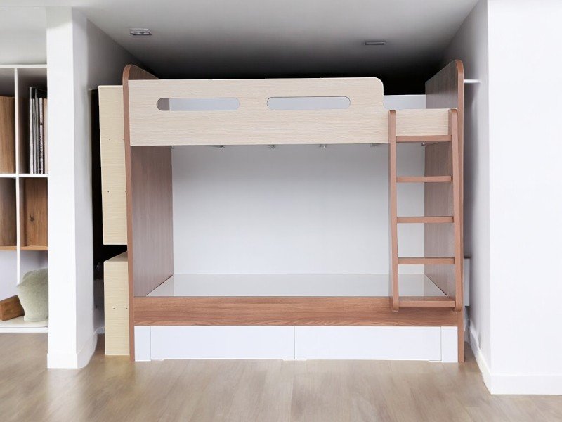 Cách tạo không gian đa chức năng với giường tầng