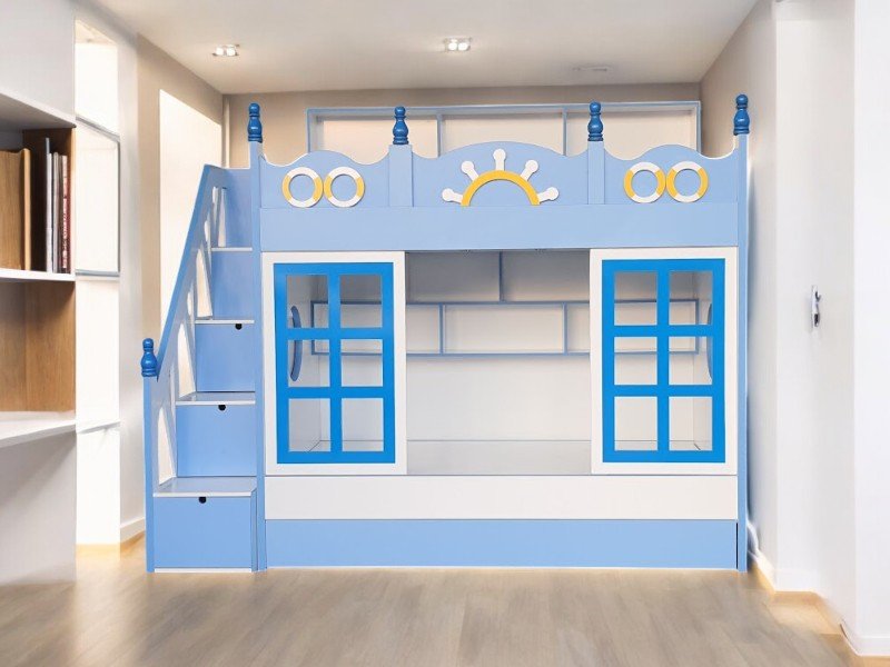 Cách tạo không gian đa chức năng với giường tầng