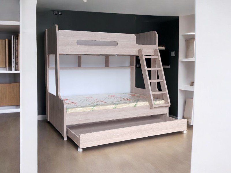 Cách tạo không gian đa chức năng với giường tầng