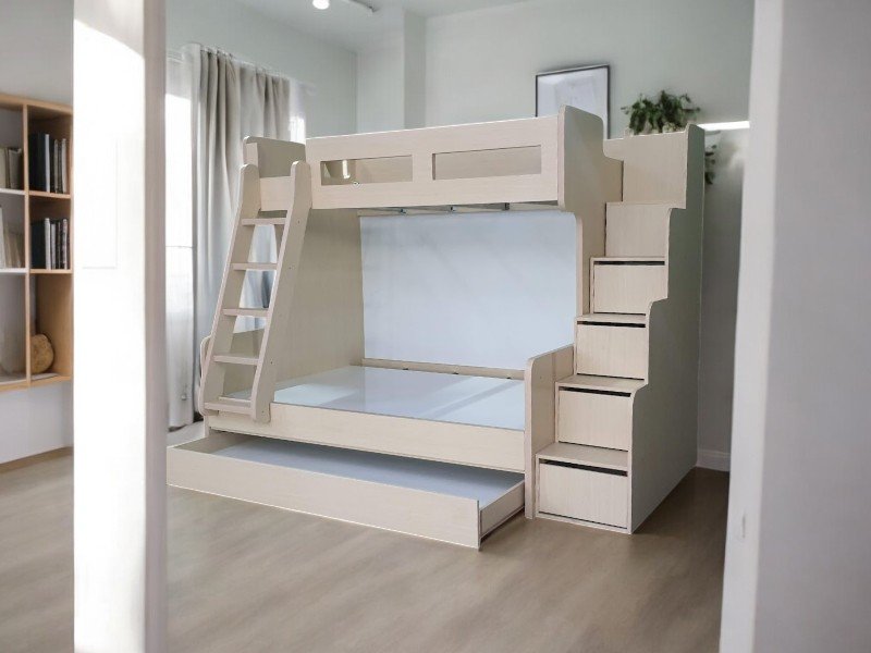 Giường 2 tầng có bàn học