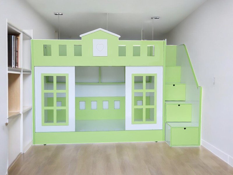 Giường 2 tầng có bàn học