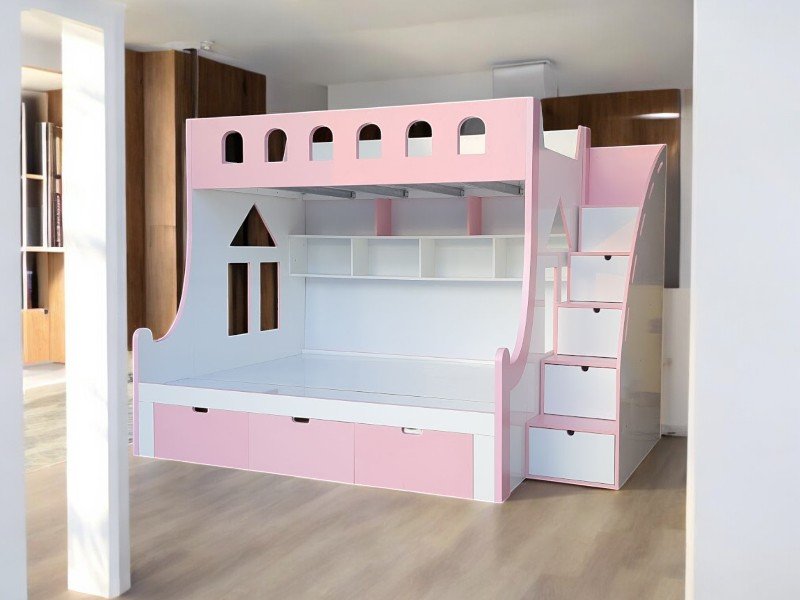 Giường 2 tầng có cầu trượt