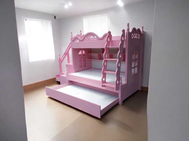 Giường tầng gỗ tự nhiên