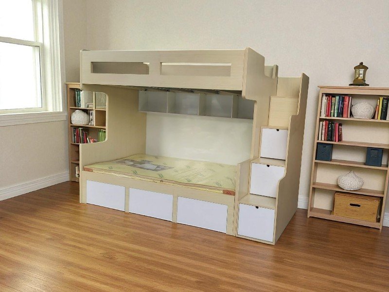 Giường tầng kết hợp bàn làm việc