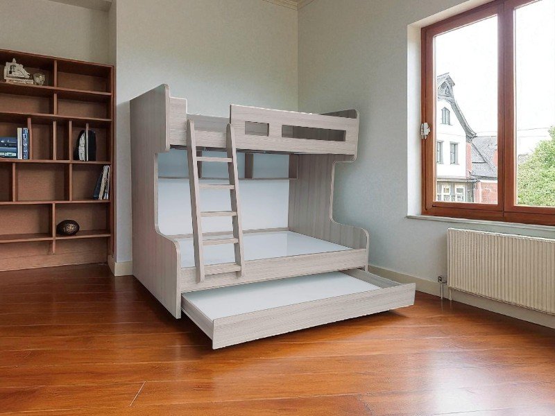 Giường tầng kết hợp bàn làm việc