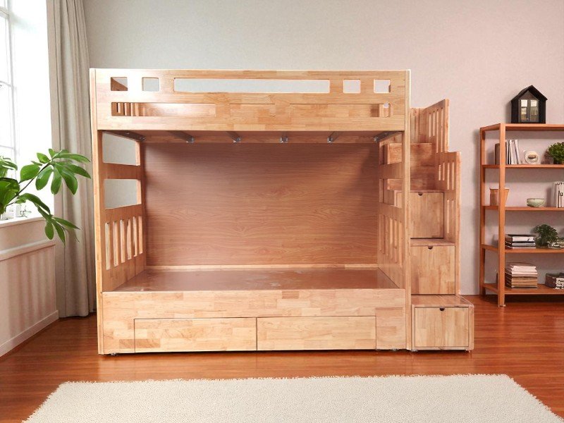 Giường tầng kết hợp bàn làm việc