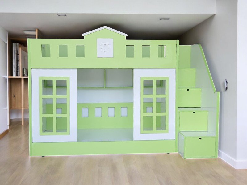 Loại giường tầng đa năng tiết kiệm diện tích tối đa