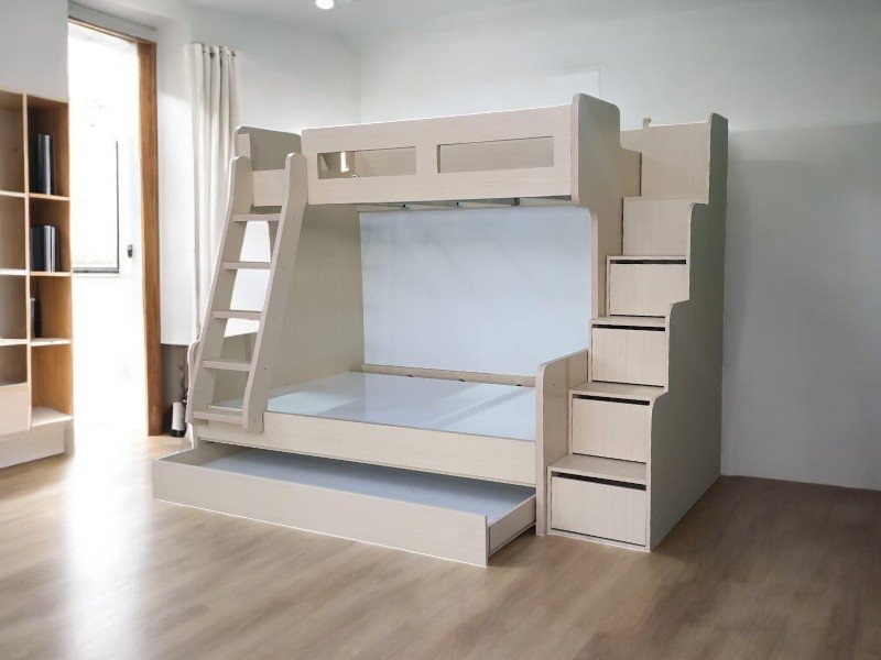 Loại giường tầng đa năng tiết kiệm diện tích tối đa