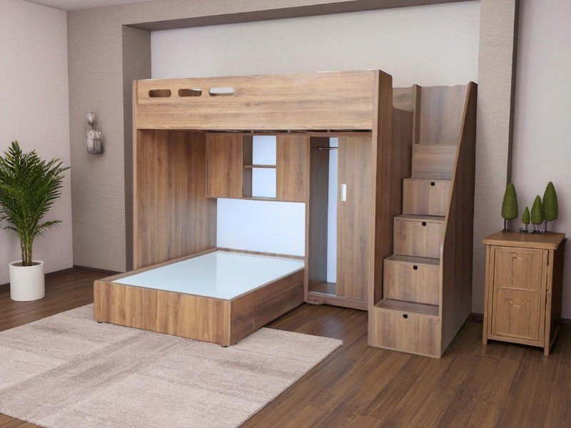 Mẹo nhỏ giúp phòng ngủ giường tầng trông rộng hơn