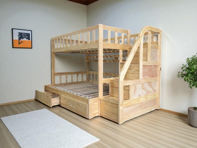 Mẹo nhỏ giúp phòng ngủ giường tầng trông rộng hơn