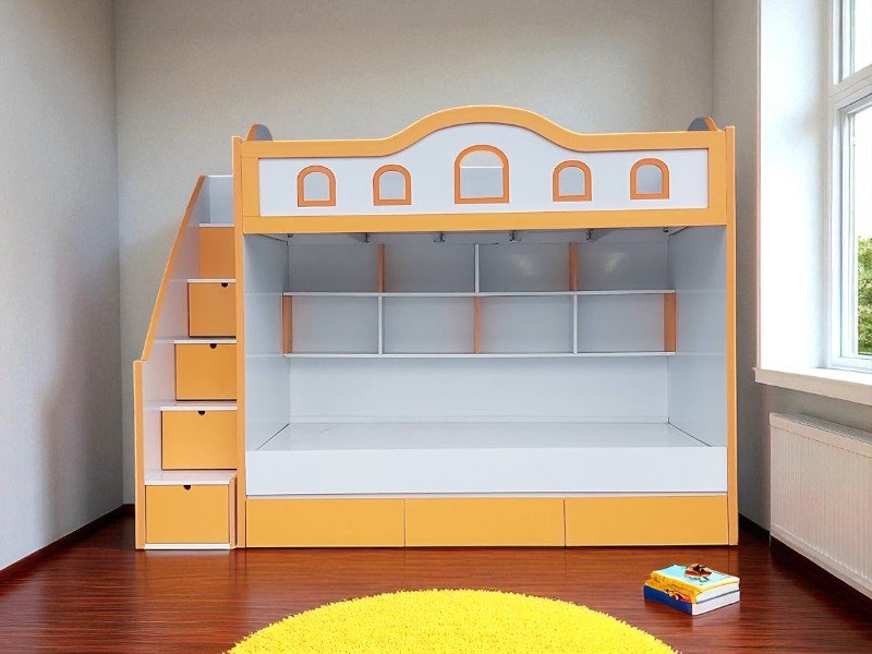 Mẹo sắp xếp phòng ngủ nhỏ có giường tầng gọn gàng