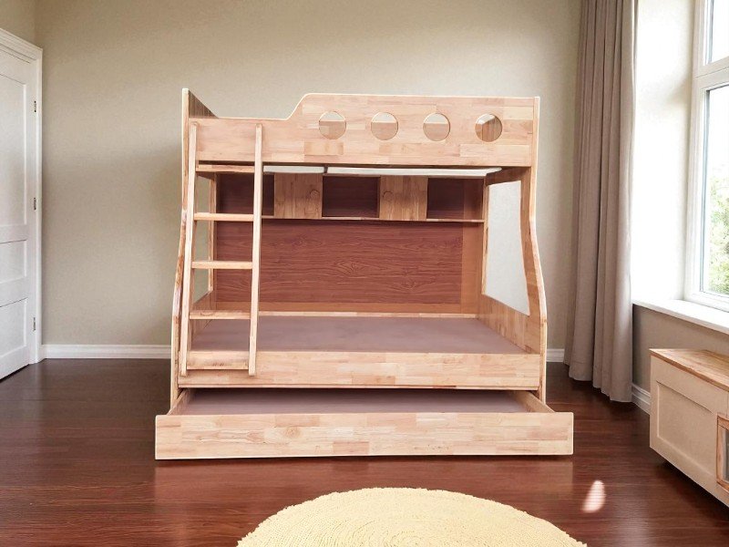 Mẹo sắp xếp phòng ngủ nhỏ có giường tầng gọn gàng