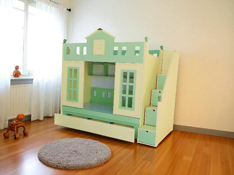 Mẹo sắp xếp phòng ngủ nhỏ có giường tầng gọn gàng