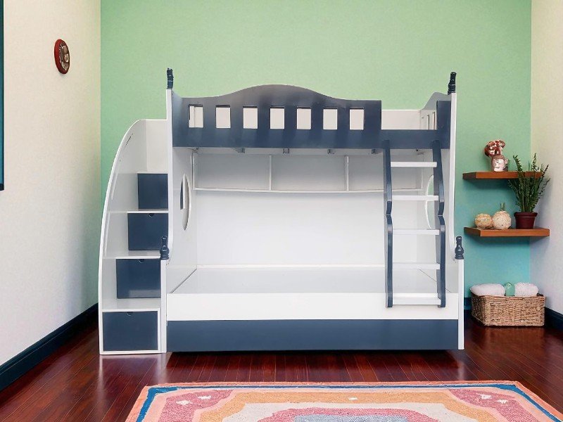 Mẹo sắp xếp phòng ngủ nhỏ có giường tầng gọn gàng