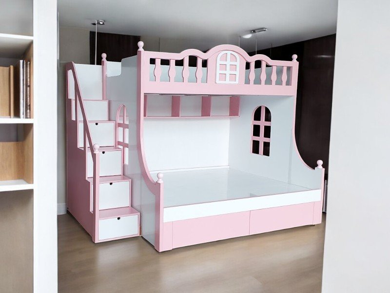 Mẹo trang trí giường tầng mà không tốn nhiều tiền